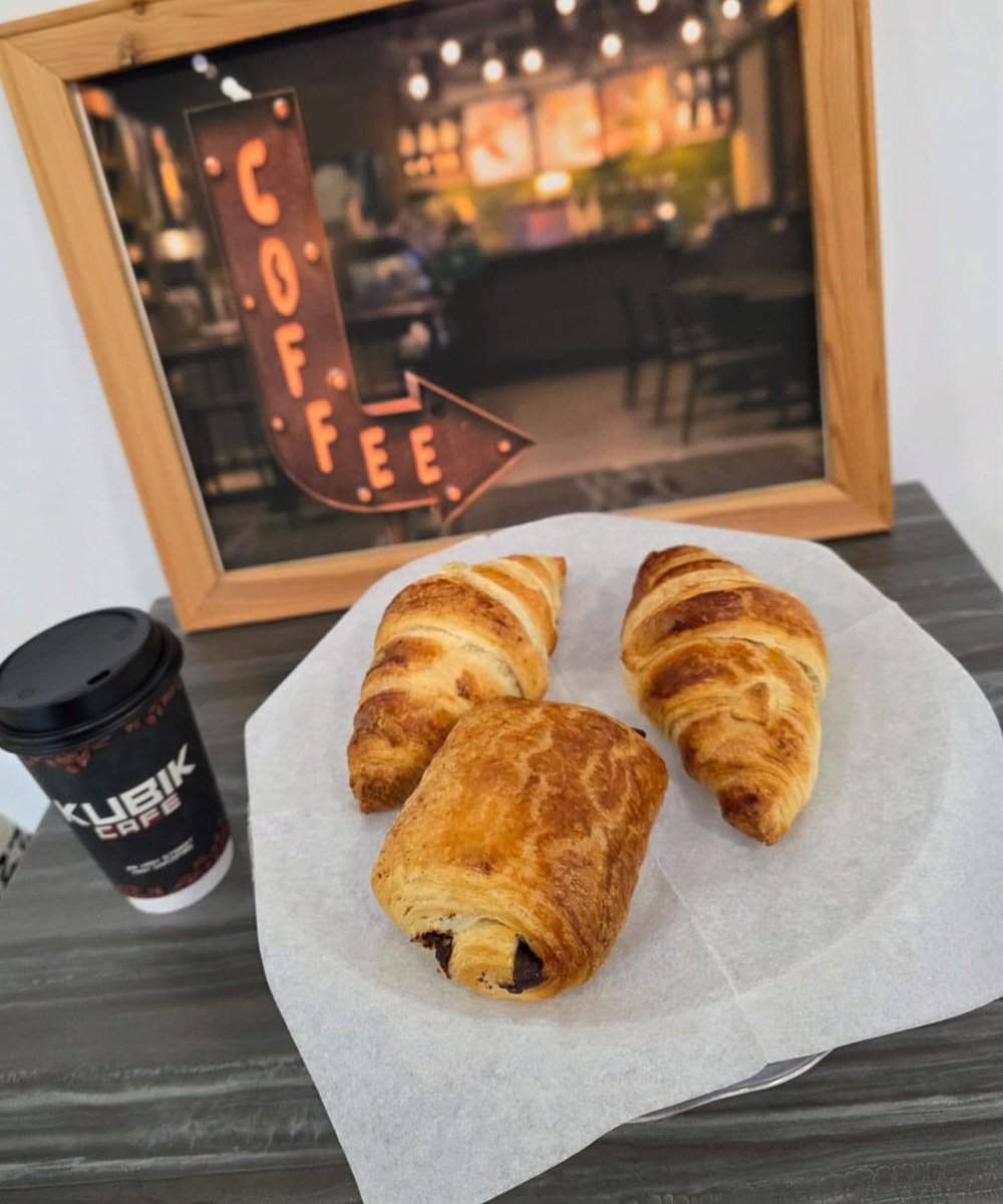 Pastries with a Kubik Cafe takeaway coffee